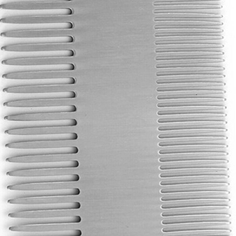 Dual Action Stainless Steel Edc Credit Card Size Comb Wallet Comb Pocket Co K6K7