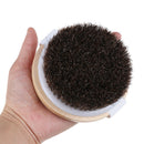 1X Wood Natural Horse Hair Bath Body Brush Cellulite Shower Dry Skin Exfoliat ME