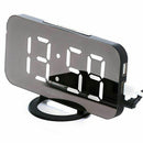Digital alarm clock - stylish led clock with the USB port, a huge display,  U8I1