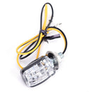 2X 6LED Motorcycle Mini Amber Turn Signal Lights Blinkers Indicators Black OZ