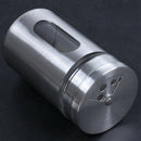 Stainless Steel Flour Sifter Cup Baking Sugar Salt Pepper Herb Shaker Jar T V8U4