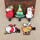 Women Girl Christmas Tree Snowman Mini Hairpin Hair New Gift Clip K3O7 V2F4