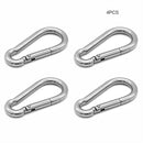 Outdoors Stainless Steel Mountaineering Carabiner Backpack Buckle Keys Holder