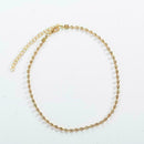 Women Necklace Double Layer Chain Charm Beads Drop Pendant Choker New Y6T3 F2W9