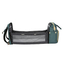 Baby Diaper Bag Backpack Foldable Travel Bassinet Portable Baby Sleep Bed Green