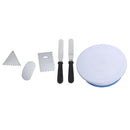 6 Pieces Cake Decorating Supplies Kit Rotatable Cake Stand Cake