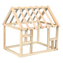 Log Cabin Unfinished Wood Cabin Kids Children Educational Toys Kids Play Fun