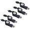 Lot 5 times Micro-USB retractable synchronous load cable black D5N1