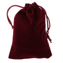 10 pieces Velvet Bags Wedding Party Gift Drawstring Jewelry Pouches Wine Red