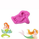 mermaid silicone fondant mold cake decorating chocolate baking mould  3C