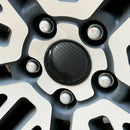 4Pcs Black Carbon Fiber Auto Car Wheel Hub Center Caps Cover 60mm Plast UZF