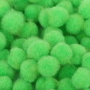 500Pcs Vibrant Colours Fluffy Small Craft Pompoms 18mm Green