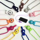 2pcs Candy Colour Cellphone String Lanyard Cord Anti-Drop Phone StrapS Kw