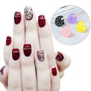 Minicart Nail Art Palette Plastic Drawing Tray Mini Finger Ring Pigment Hol