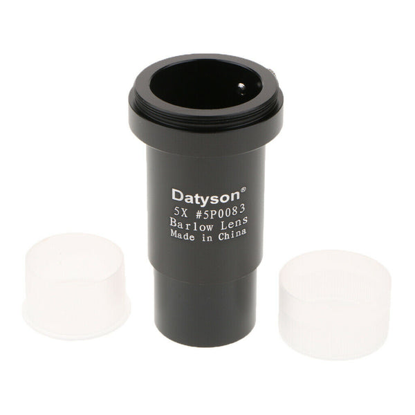 1.25 Inch 5x Barlow Lens M42 Thread Fully Multi-Coated for Telescopes - Accept