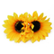 Beautiful Sunflower Flower Hair Clip Vacation Bridal Wedding Party For Women