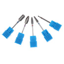 5pcs/set Tungsten Carbide Burrs Nail Drill Bit 3/32 in Rotate Bits For Manicure
