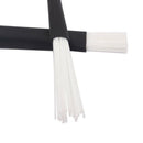 Telescopic Retractable Handles Percussion Drum Brushes Sticks (Black+White)