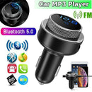Wireless Bluetooth 5.0 Car FM Transmitter Handsfree Car Charger MP3 Player USB