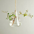 Container Flower Planter Hanging Glass Home Garden Decor