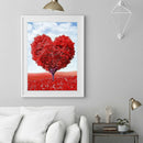 Red Heart Tree Diamond Painting 5D DIY Full Round Drill Picture Love Decor