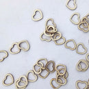 50 Pieces Unfinished Wood Hollow Heart Shape Wooden Plaque Embellishments