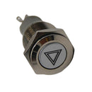16mm Universal LED Car Emergency Hazard Warning Light Push Button Switch