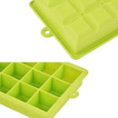 Silicone Ice Cube Tray with Lid 15 Cubes Storing Freez Baby Food,Ice Mould KVK