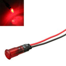 8mm Car Boat Van LED Indicator Pilot Dash Dashboard Panel Warning Light Lamp Red