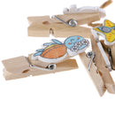 10pcs/pack Creative Marine animal Wooden Clip Clothespin Decoration Clips Peg OZ