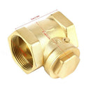 Internal Thread Brass Check-Back Swing Type Horizontal Check Valve 1.6Mpa T