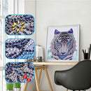 5D DIY Special Shaped Diamond Painting Tiger Animal Cross Stitch Embroidery