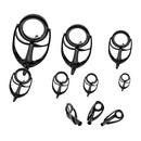 10pcs/lot Mixed Size Fishing Rod Guides Tip Top Rings for DIY Rod Repairing