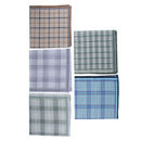 100% Pure Cotton Men's Handkerchiefs Pocket Square Hankies for Business Men