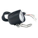 E-Bike Led Light 36V 48V 12W Waterproof Flashlight with Horn and Switch P8X8