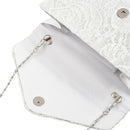 New Classy Lace Clutch Envelope Bag Bridal Designer Ladies Evening Party Pr