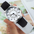 Waterproof Canvas Strap Women Chemical Element Dial Quartz Watch (Black) A