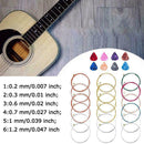 Acoustic Guitar Strings Rainbow Colorful Guitar Strings Folk Color Guitar Q5A5