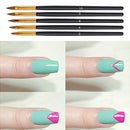 5pcs Nail Art UV Gel Brushes Kits Painting Drawing Carving Manicure Pens A