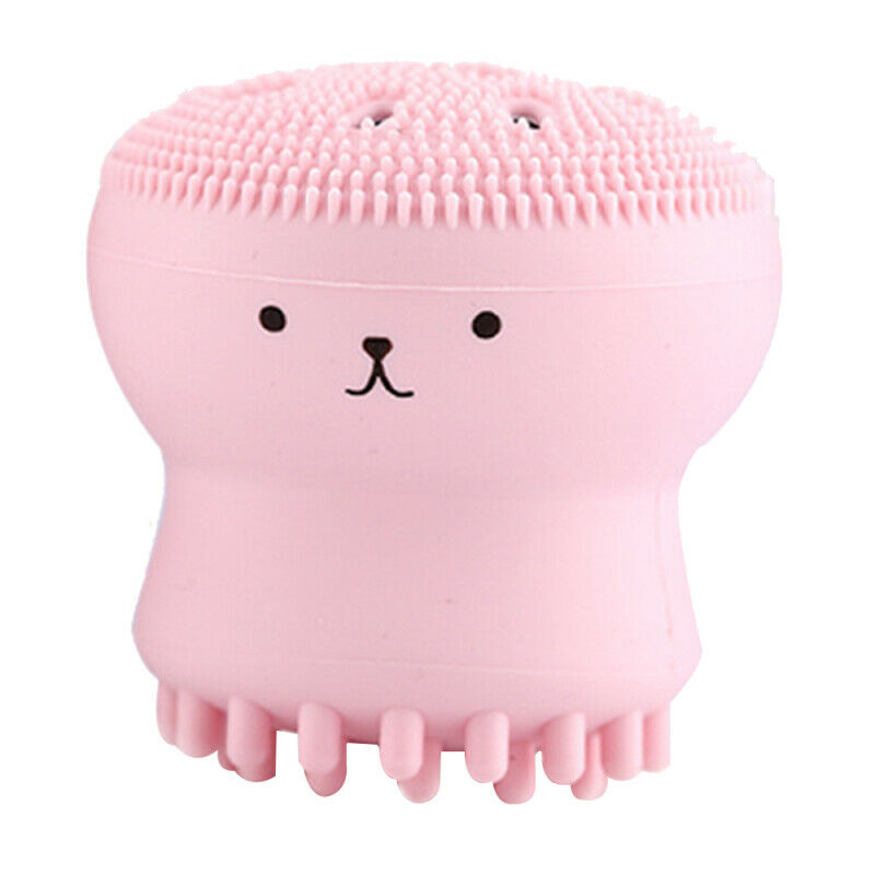Silicone Face Washing Tool Cute Animal Hand Squeeze Deep Clean Massage Brush cby