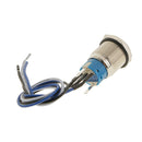 2pcs 12V LED on-Off Stainless Steel Push Button Dash Panel Bulb Light Switch