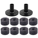 8PCS Cymbal Stand 25mm Felt Washer + 2PCS Cymbal Sleeves Replacement for Sh
