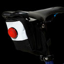 Waterproof Storage Saddle Bag Seat Cycling Tail Rear Pouch Bag with Light