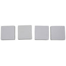 4 Pcs Square Shaped Black Nonslip Foam Adhesive Pad Mat for Furniture L7S3
