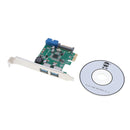 PCI-E to USB3.0 expansion Card 2 Ports USB 3.0 PCIe Adapter NEC Chipset