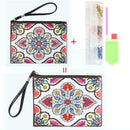 DIY Mandala Special Shaped Diamond Painting Zipper Wallet Wristlet Clutch