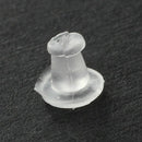 200 Pcs Plastic Earrings Closure 5 mm
