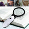 Hand Held Detachable 45x Magnifying Glass Lens Magnifier Loupe w/ LED Lights
