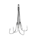 Stainless Steel Fishing Hooks 5 Claw Hooks Hooks with Barb Fishing Tackle