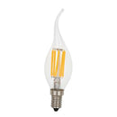 LED Filament Candle Light Bulb For Chandelier Ceiling Light B-Warm White 6W